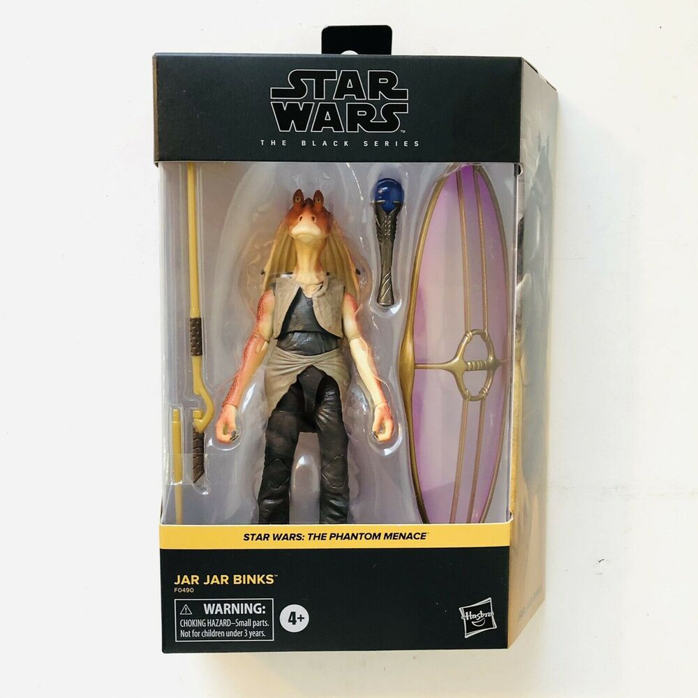 STAR WARS BLACK SERIES JAR JAR BINKS 2021 DELUXE #01 THE PHANTOM MENACE IN HAND